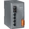 4-port 10/100 Mbps Ethernet with 1 fiber port Switch (Single mode, SC connector)ICP DAS